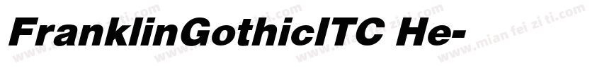 FranklinGothicITC He字体转换
